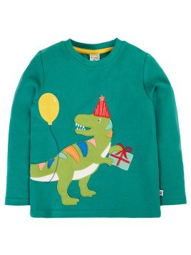 frugi - Bio Kinder Langarmshirt "FRUGI-Adventure" mit Dinosaurier-Applikation