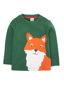 frugi - Bio Kinder Langarmshirt "FRUGI-Adventure" mit Fuchs-Applikation