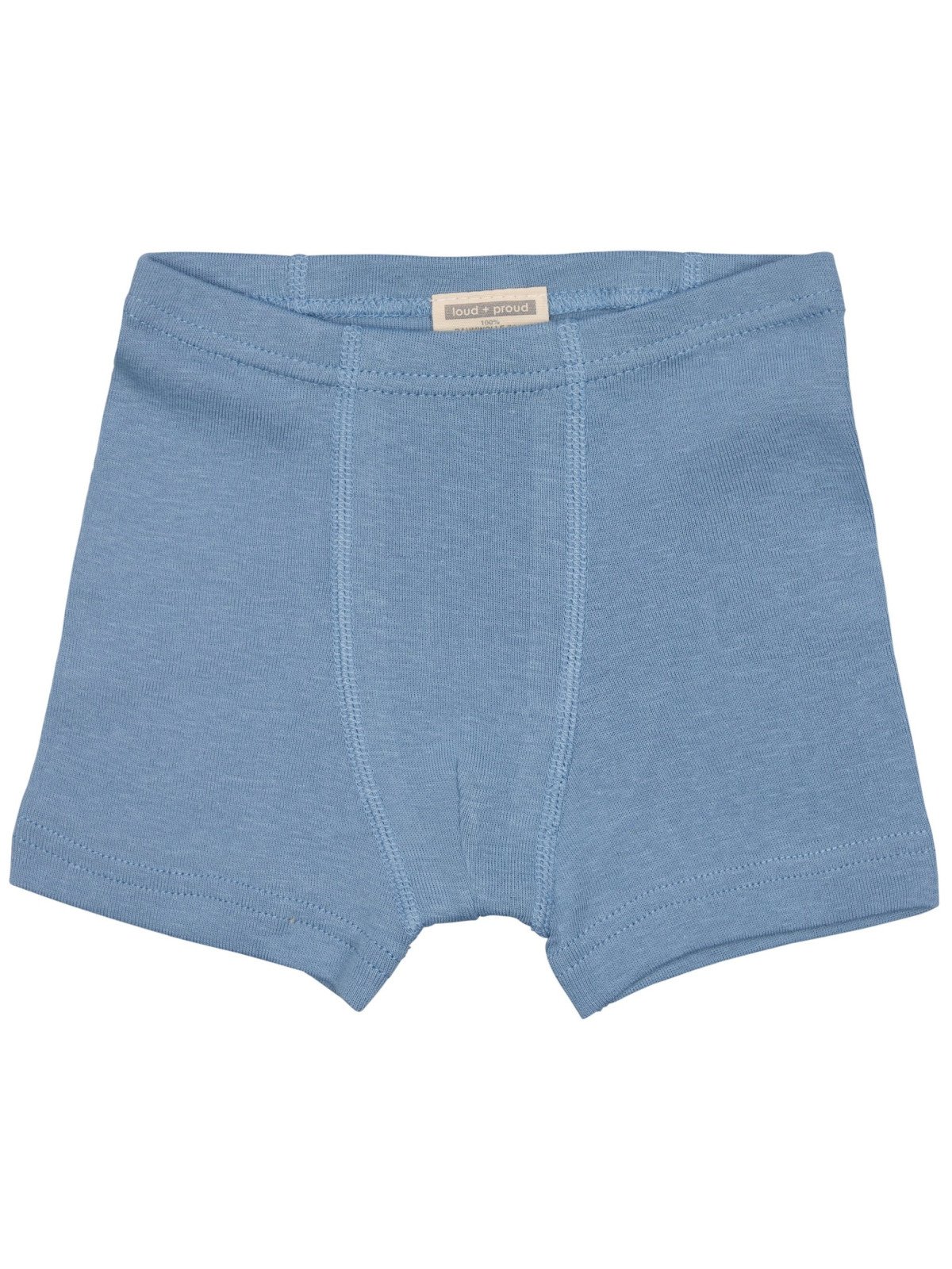 loud + proud - Bio Kinder Hipshorts Doppelpack mit Streifen/uni, dusk