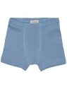 loud + proud - Bio Kinder Hipshorts Doppelpack mit Streifen/uni, dusk