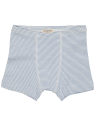 loud + proud - Bio Kinder Hipshorts Doppelpack mit Streifen/uni, dusk