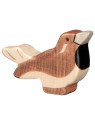 HOLZTIGER - Holzfigur Spatz, ca. 5,5 x 1,4 x 4 cm