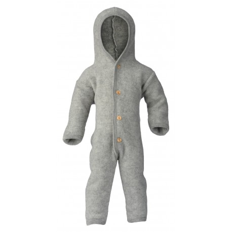 ENGEL - Bio Baby Fleece Overall mit Kapuze, Wolle