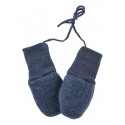 ENGEL - Bio Baby Fleece Fäustel, Wolle, blau