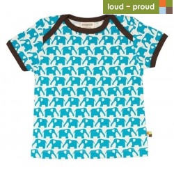 loud + proud - Bio Kinder T-Shirt mit Elefanten-Druck