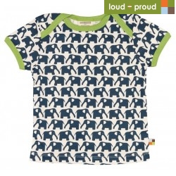 loud + proud - Bio Kinder T-Shirt mit Elefanten-Druck