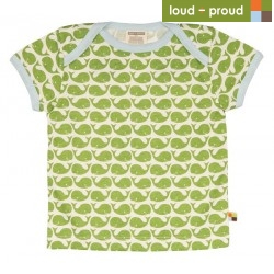 loud + proud - Bio Kinder T-Shirt mit Wal-Druck