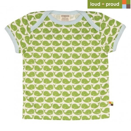 loud + proud - Bio Kinder T-Shirt mit Wal-Druck