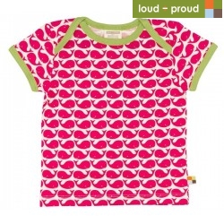 loud + proud - Bio Kinder T-Shirt mit Wal-Druck