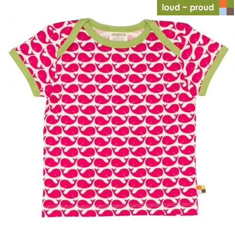 loud + proud - Bio Kinder T-Shirt mit Wal-Druck