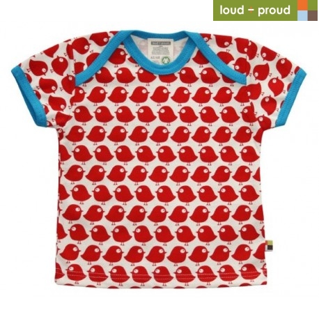 loud + proud - Bio Kinder T-Shirt mit Vogel-Druck