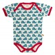 loud + proud - Bio Baby Body kurzarm mit Schnecken-Druck, blau