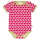 loud + proud - Bio Baby Body kurzarm mit Wal-Druck, rosenrot