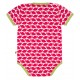 loud + proud - Bio Baby Body kurzarm mit Wal-Druck, rosenrot