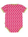 loud + proud - Bio Baby Body kurzarm mit Wal-Druck, rosenrot
