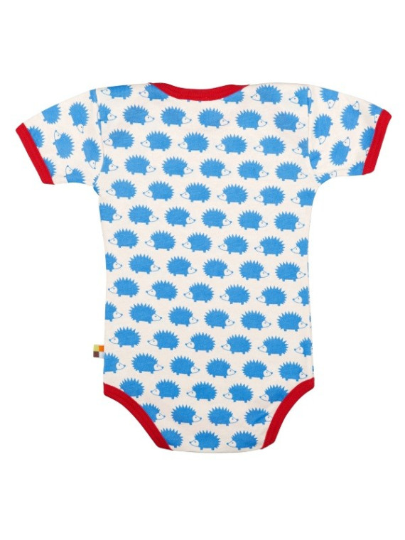 loud + proud - Bio Baby Body kurzarm mit Igel-Druck