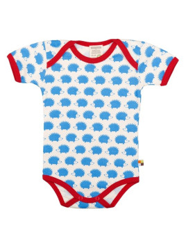 loud + proud - Bio Baby Body kurzarm mit Igel-Druck