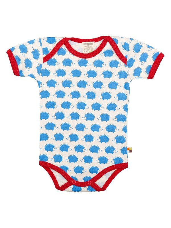 loud + proud - Bio Baby Body kurzarm mit Igel-Druck