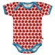loud + proud - Bio Baby Body kurzarm mit Vogel-Druck, rot