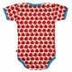loud + proud - Bio Baby Body kurzarm mit Vogel-Druck, rot