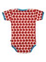 loud + proud - Bio Baby Body kurzarm mit Vogel-Druck, rot