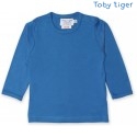 Toby tiger - Bio Baby Langarmshirt, blau