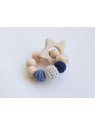 NoniKids Berlin - Bio Baby Greifling "Stern", blau