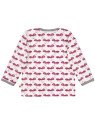 loud + proud - Bio Baby Langarmshirt mit Ameisen-Druck, orchidee