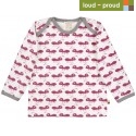 loud + proud - Bio Kinder Langarmshirt mit Ameisen-Druck, orchidee