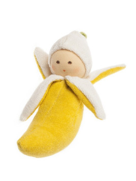 Nanchen Natur - Bio Baby Rassel Banane 16cm