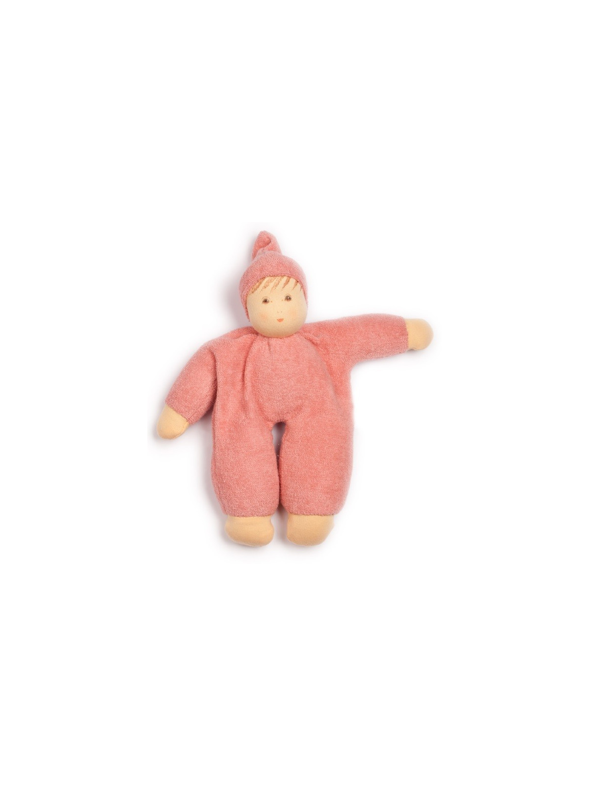 Nanchen Natur - Bio Baby Schmusepuppe 22cm, rosa