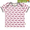 loud + proud - Bio Kinder T-Shirt mit Ameisen-Druck, orchidee