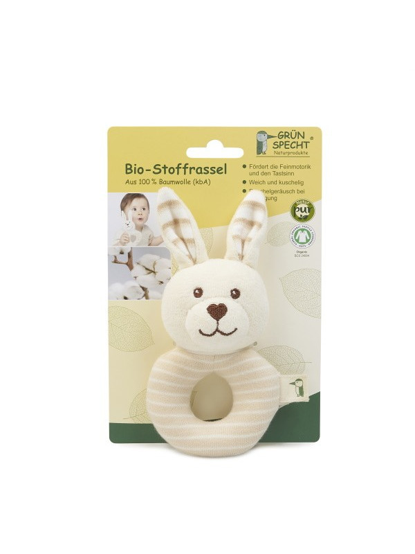 Grünspecht Naturprodukte - Bio Stoffrassel Hase
