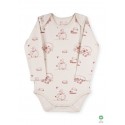 ORGANIC by Feldman - Bio Baby Body langarm mit Lebensfreude Igelkind-Motiv