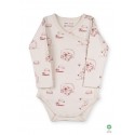ORGANIC by Feldman - Bio Baby Wickelbody langarm mit Lebensfreude Igelkind-Motiv