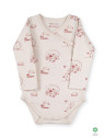 ORGANIC by Feldman - Bio Baby Wickelbody langarm mit Lebensfreude Igelkind-Motiv