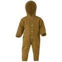 ENGEL - Bio Baby Fleece Overall mit Kapuze, Wolle, safran