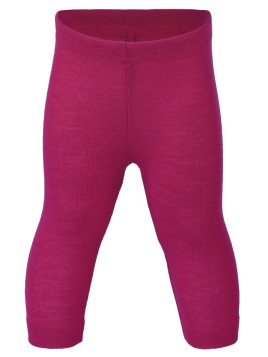 ENGEL - Bio Baby Leggings, Wolle/Seide, himbeere
