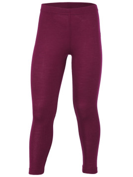 ENGEL - Bio Kinder Leggings, Wolle/Seide, orchidee