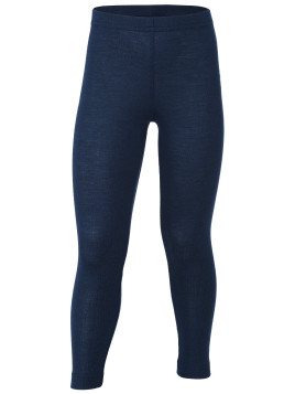 ENGEL - Bio Kinder Leggings, Wolle/Seide, marine