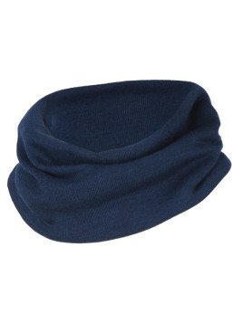 ENGEL - Bio Kinder Schlauchschal 36x21cm, Wolle/Seide, marine