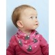 Toby tiger - Bio Baby Tuch mit Katzen-Allover und Fleece-Rückseite