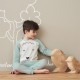 LIVING CRAFTS - Bio Kinder Schlafanzug langarm mit Bärchen-Motiv