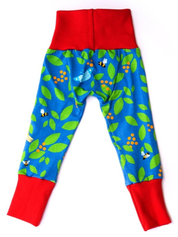 merle kids - Bio Kinder Leggings mit Beerenstrauch-Motiv