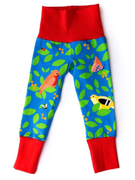 merle kids - Bio Kinder Leggings mit Beerenstrauch-Motiv