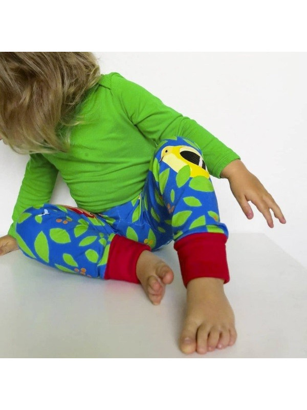 merle kids - Bio Kinder Leggings mit Beerenstrauch-Motiv