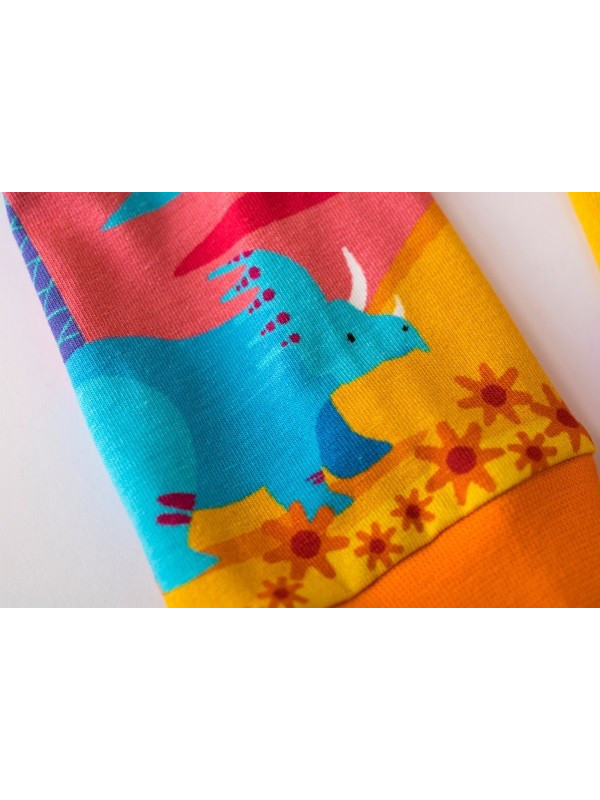 merle kids - Bio Kinder Leggings mit Vorzeiten-Motiv