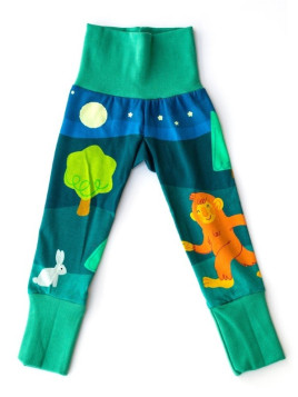 merle kids - Bio Kinder Leggings mit Yeti-Motiv