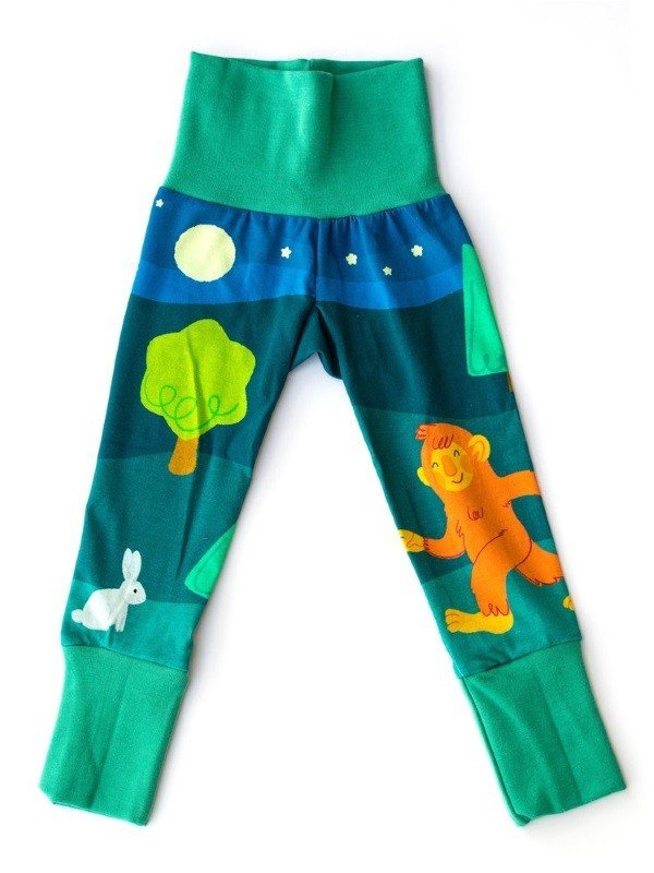 merle kids - Bio Kinder Leggings mit Yeti-Motiv