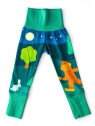 merle kids - Bio Kinder Leggings mit Yeti-Motiv